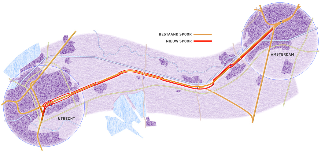 Infographic: Spoorverbreding tussen Utrecht en Amsterdam Infographic spoorverbreding tussen Utrecht en Amsterdam